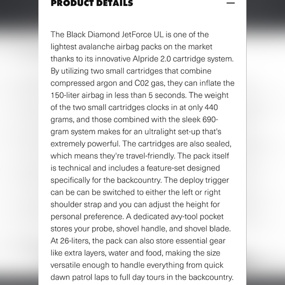 NWT Black Diamond Jetforce 26L Avalanche Pack first aid M/L - Picture 9 of 10